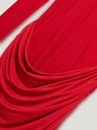  Balıkçı Yaka Maxi Elbise