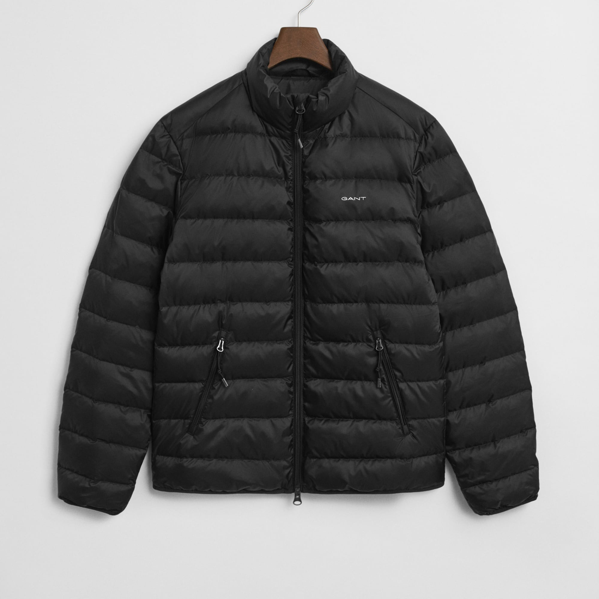 GANT Erkek Siyah Regular Fit Dik Yaka Kaz Tüyü Mont