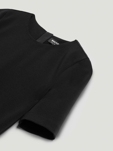  Tafta Detaylı Midi Elbise