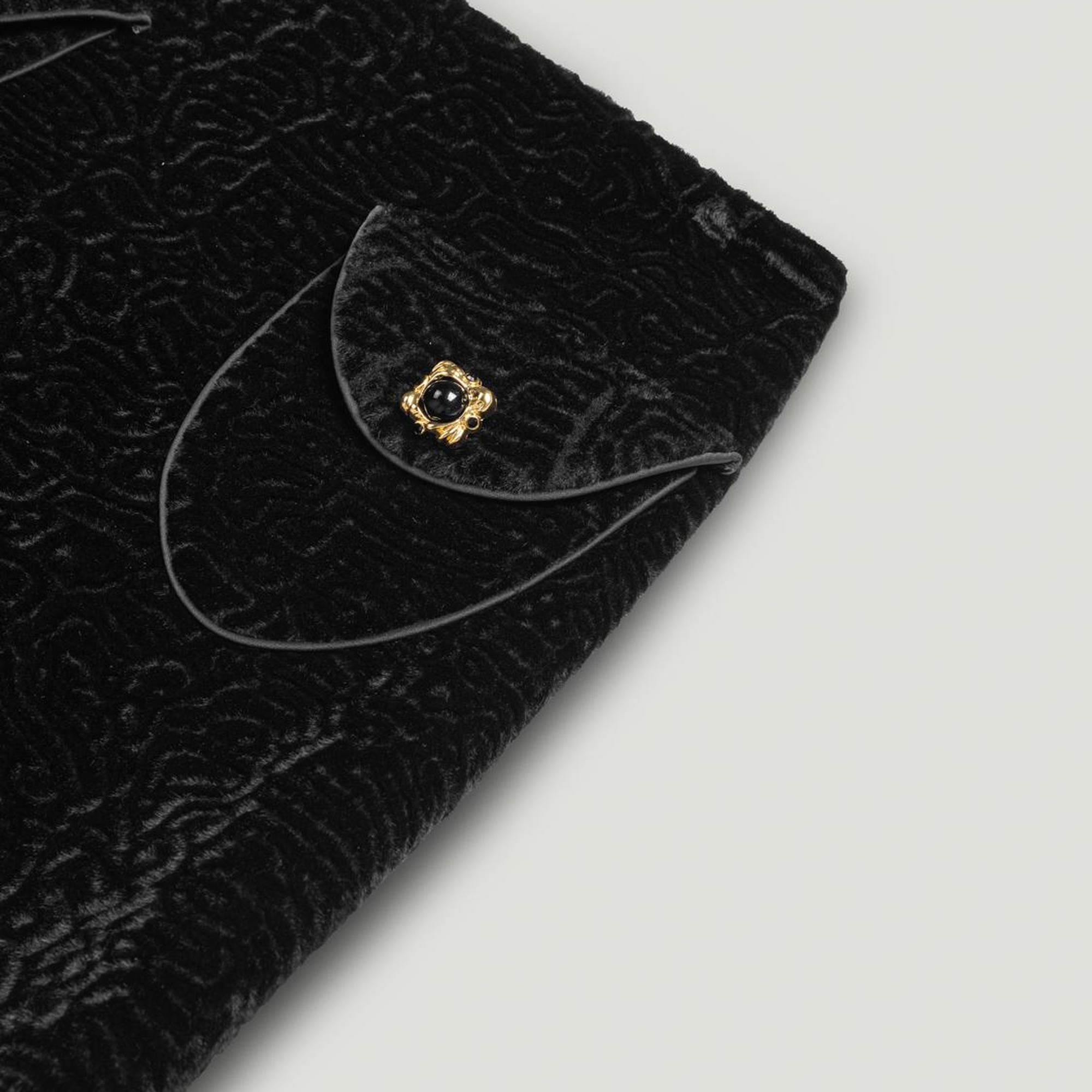 Aksesuarlı Süet Mini Etek