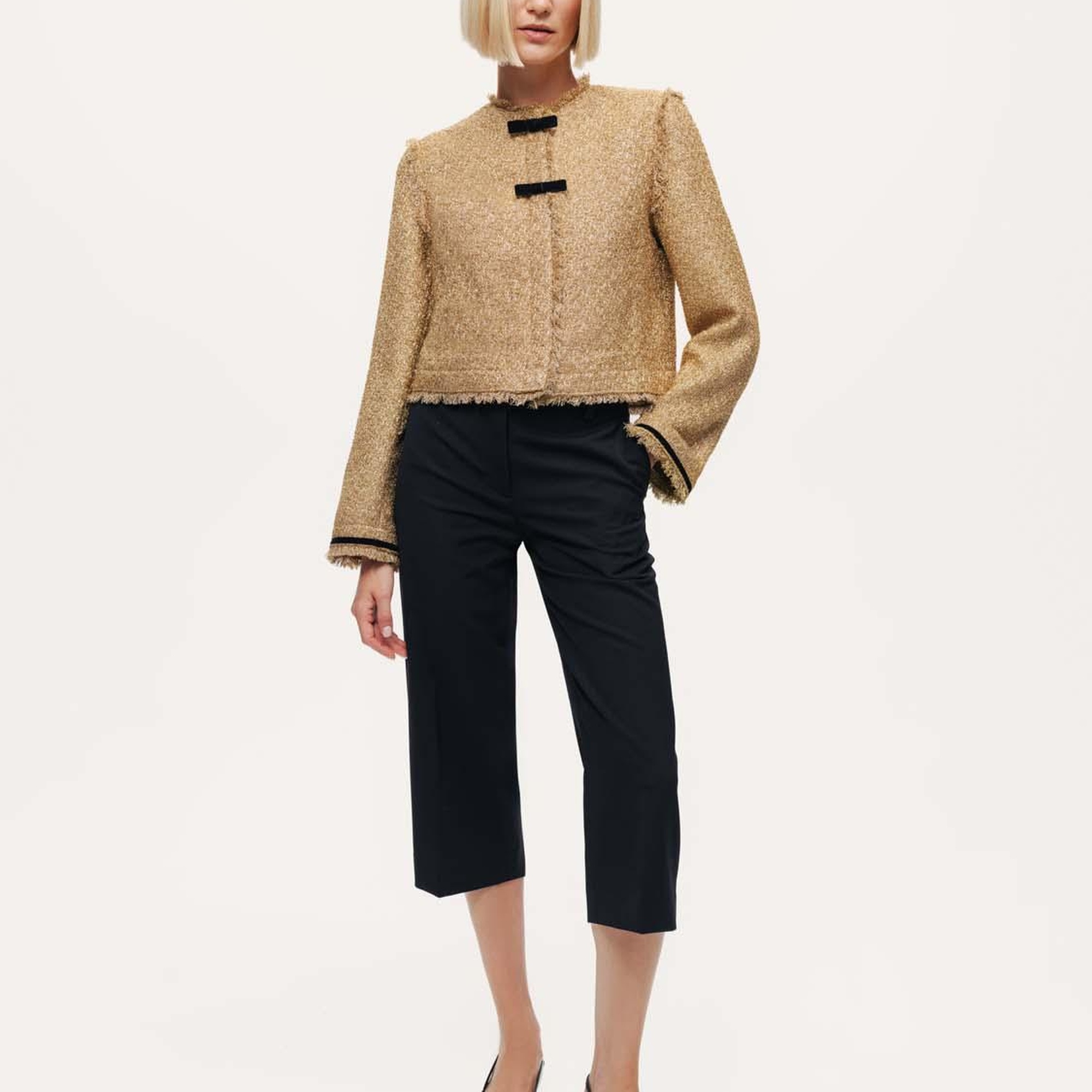 Fiyonk Detaylı Tüvit Ceket