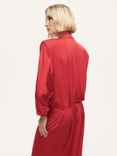  Vatkalı Maxi Elbise