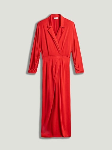  Vatkalı Maxi Elbise