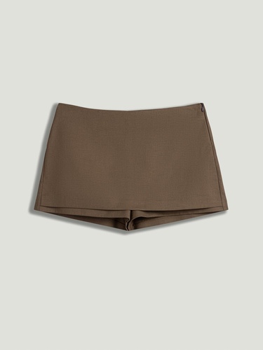  Düşük Bel Mini Şort Etek