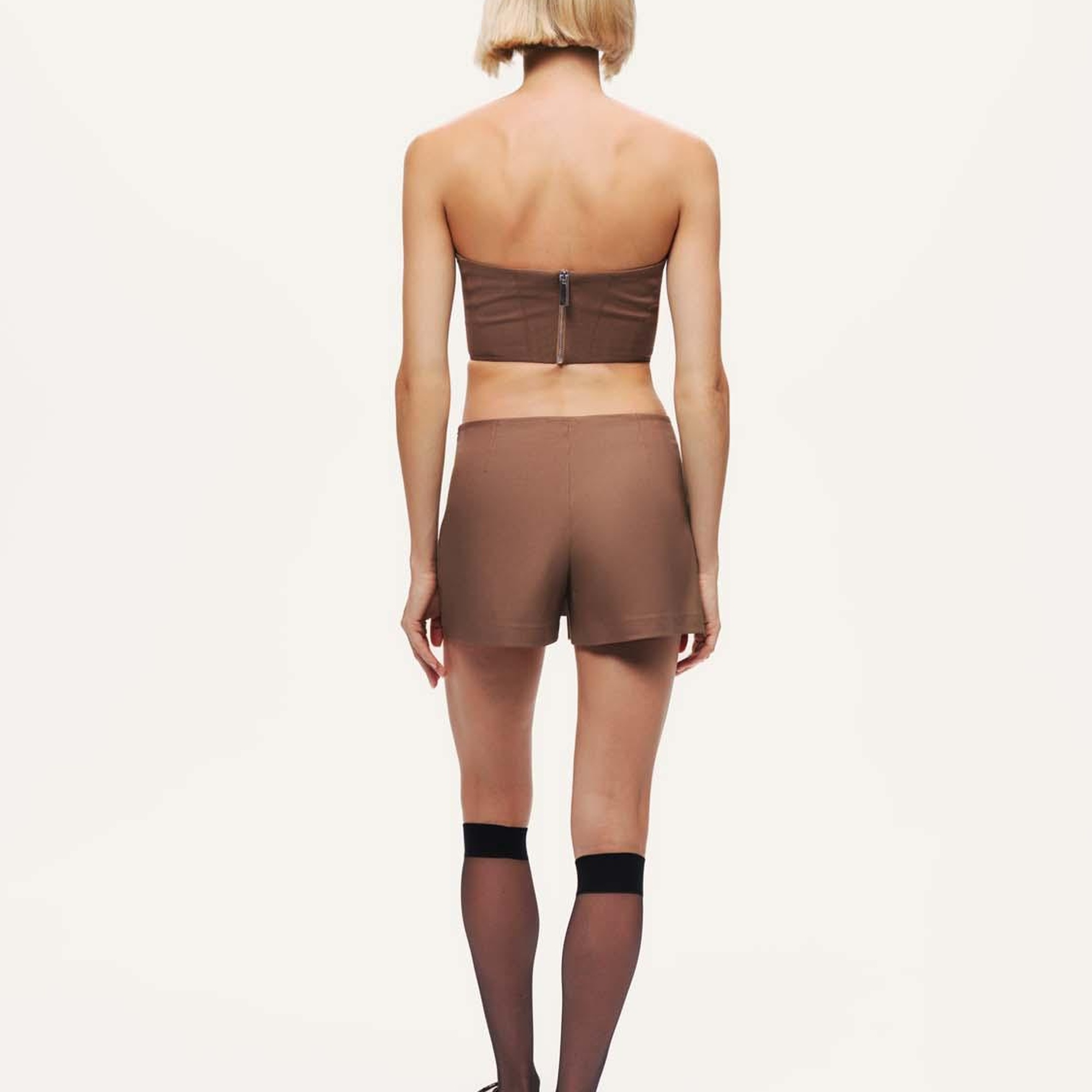 Düşük Bel Mini Şort Etek