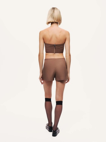  Düşük Bel Mini Şort Etek