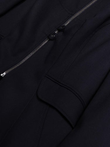  Fermuar ve Düğme Detaylı Ceket