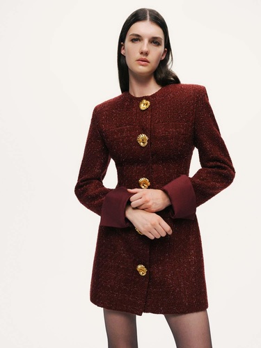  Vatkalı Tüvit Mini Elbise