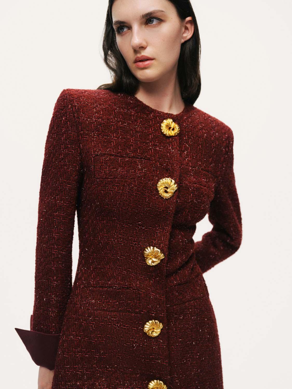  Vatkalı Tüvit Mini Elbise