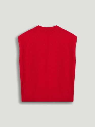  Düğme Aksesuarlı Triko Yelek