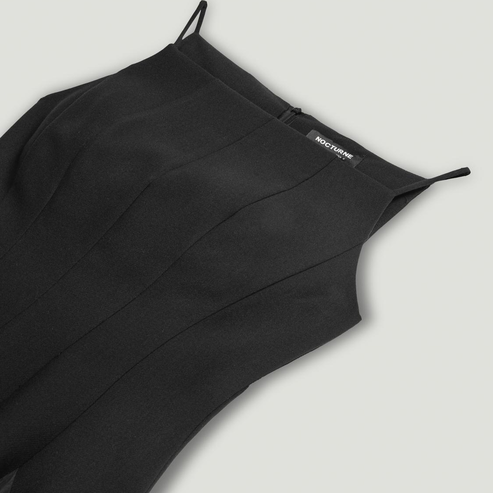 Tafta Detaylı Midi Elbise