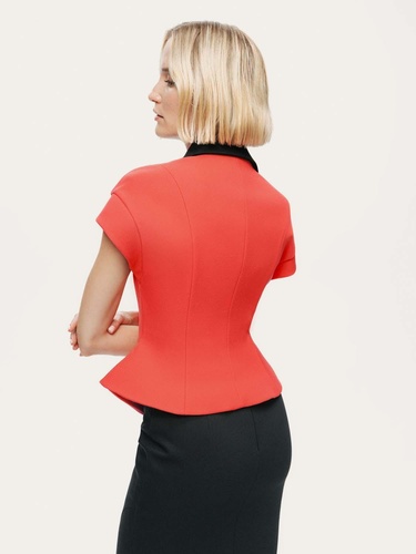  Katlı Kruvaze Yaka Yelek