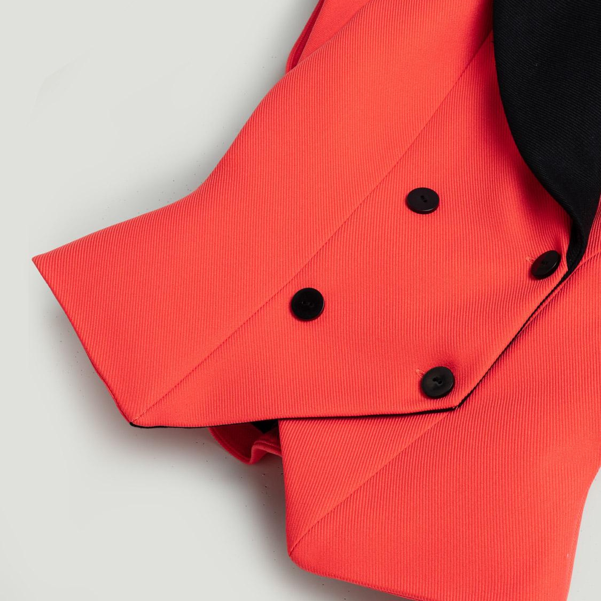 Katlı Kruvaze Yaka Yelek