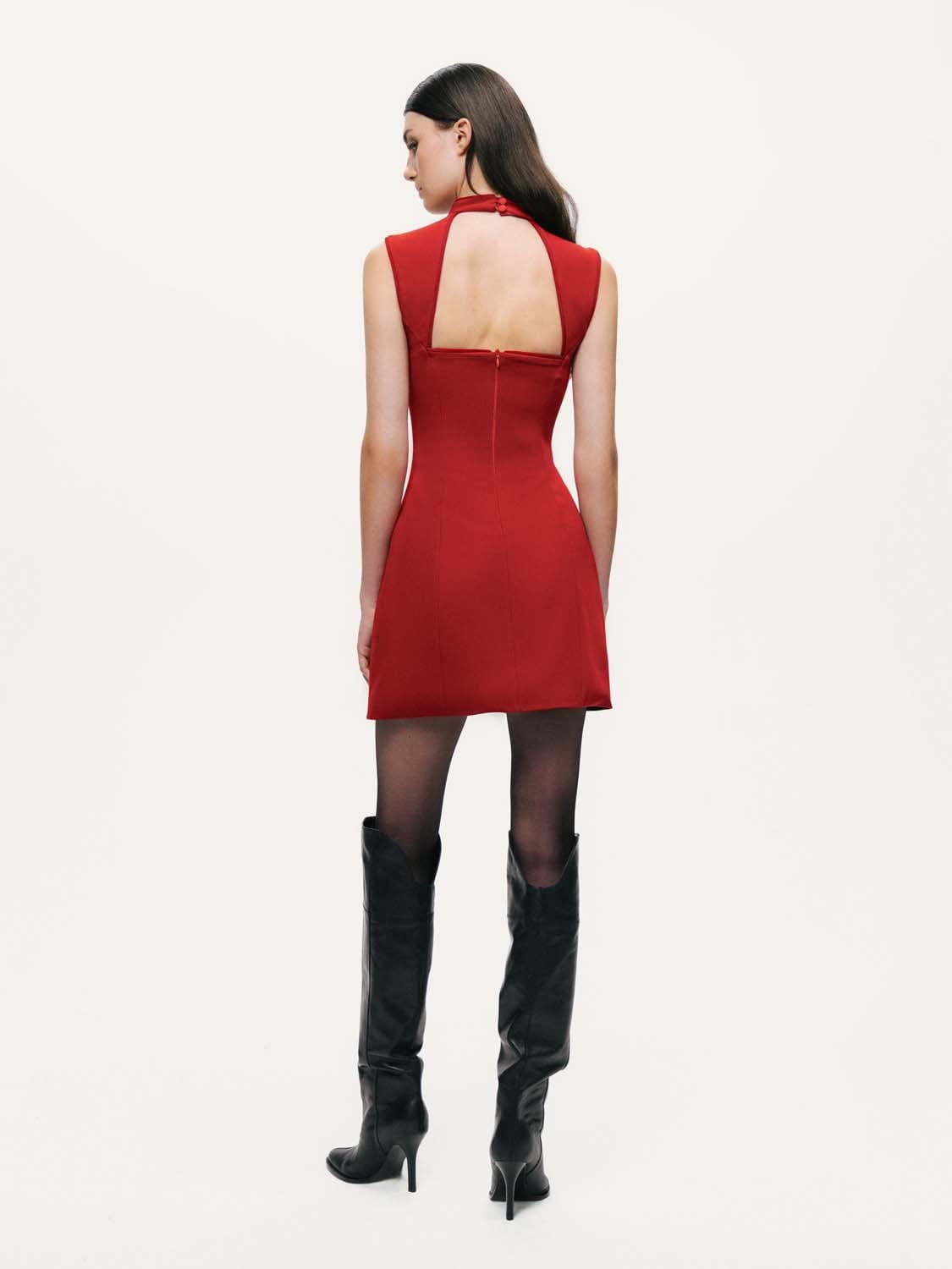 Japon Kesim Mini Elbise