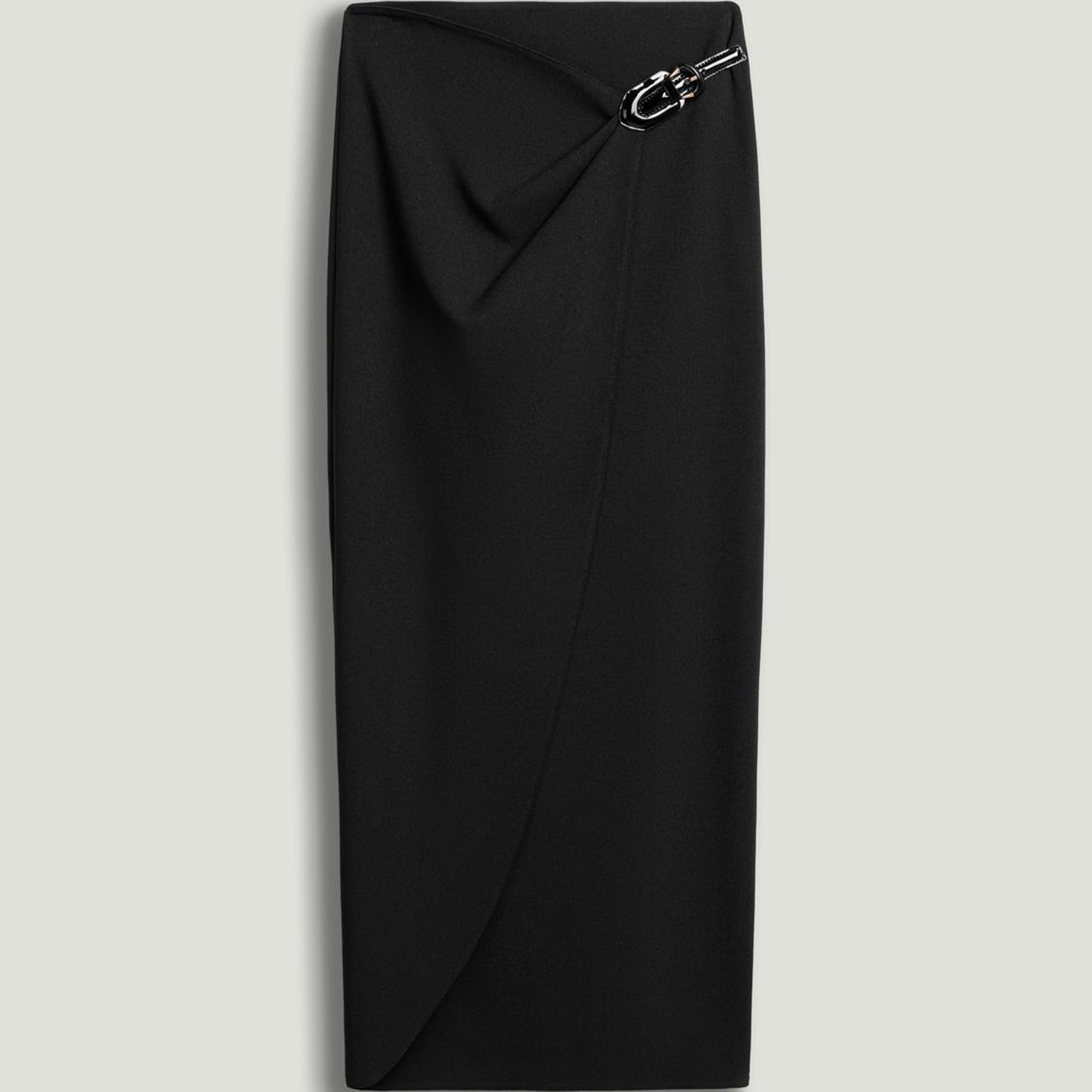 Rugan Kemerli Asimetrik Maxi Etek