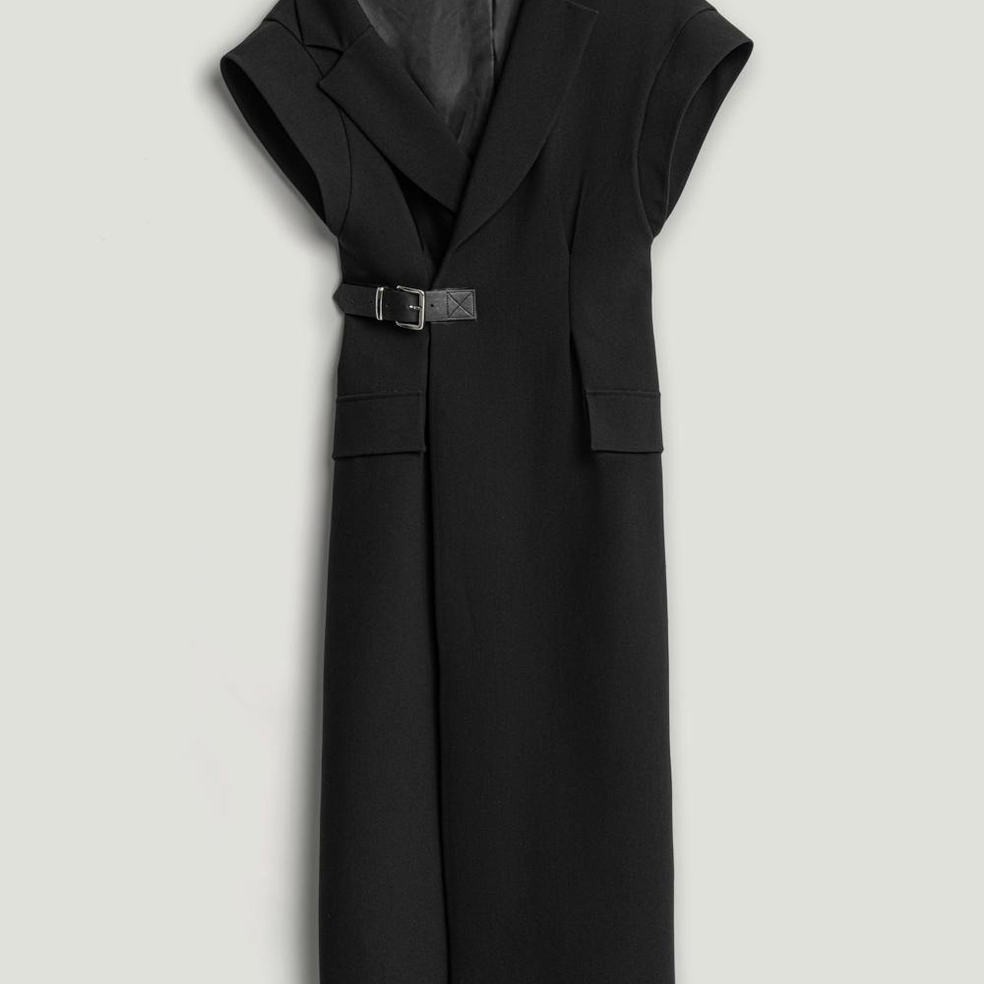 Kemer Detaylı Midi Elbise