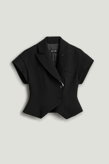 Katlı Kruvaze Yaka Yelek