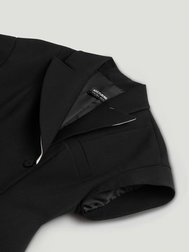  Katlı Kruvaze Yaka Yelek