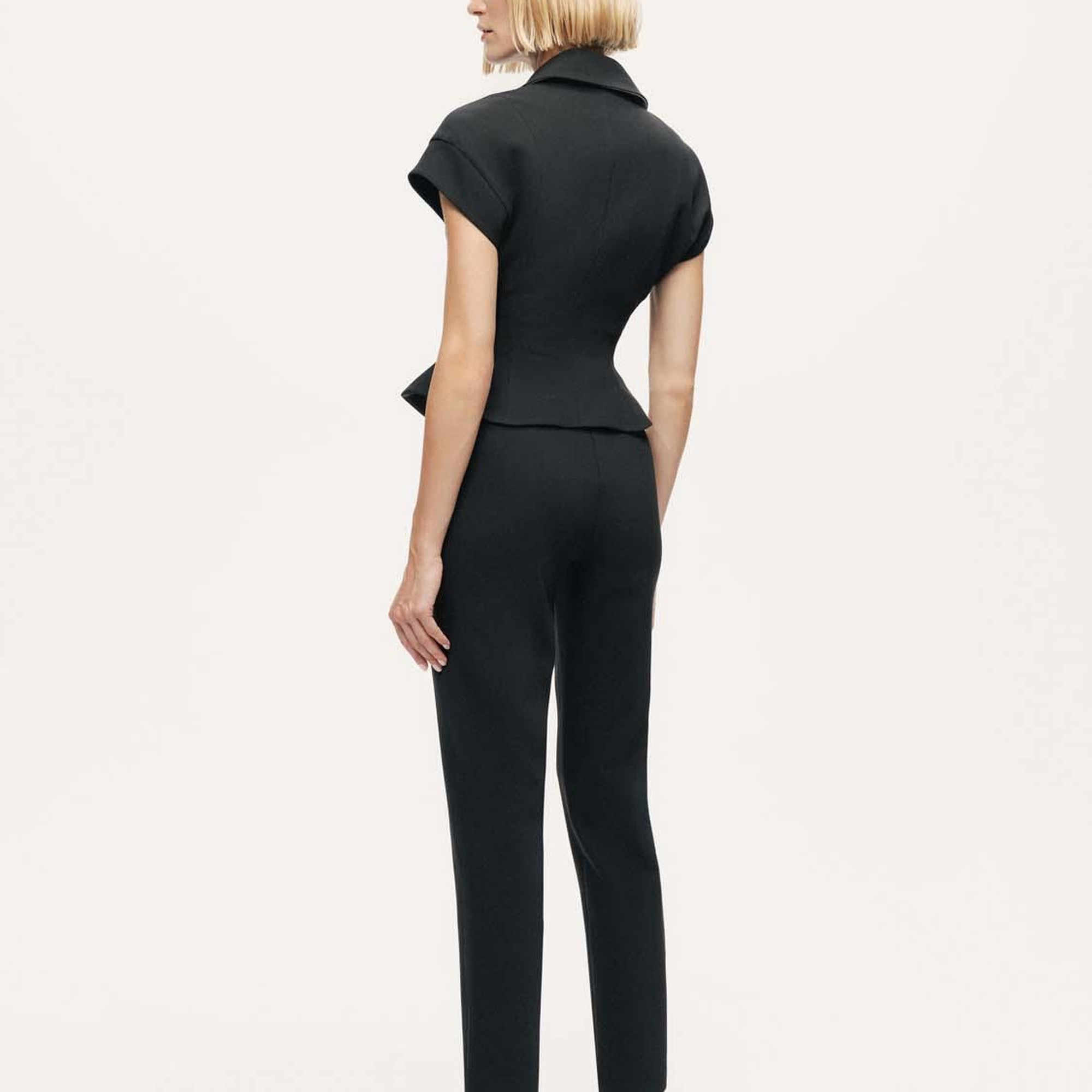 Katlı Kruvaze Yaka Yelek