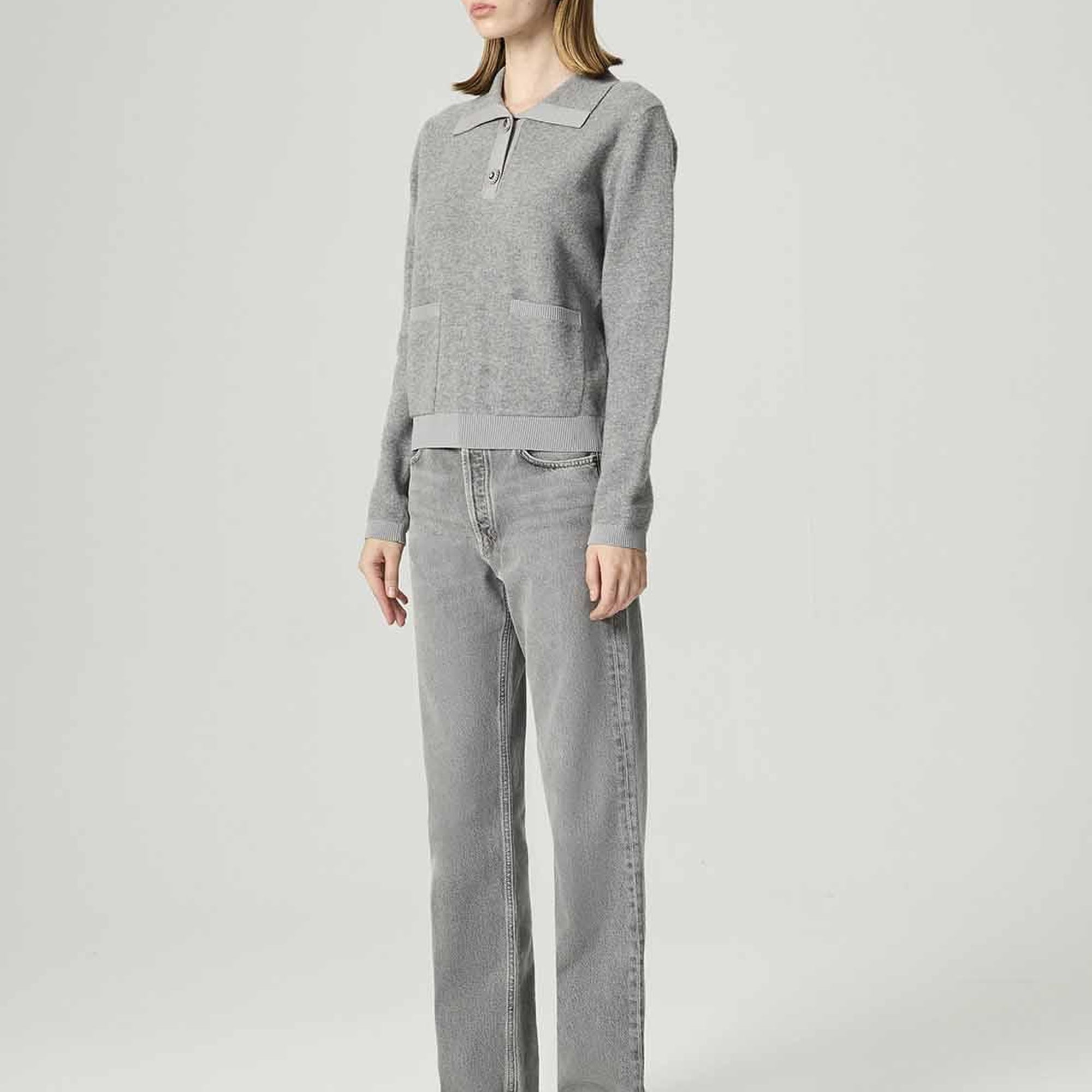 Düğme Aksesuarlı Triko