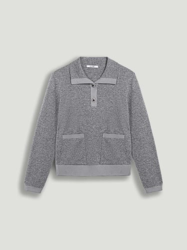  Düğme Aksesuarlı Triko