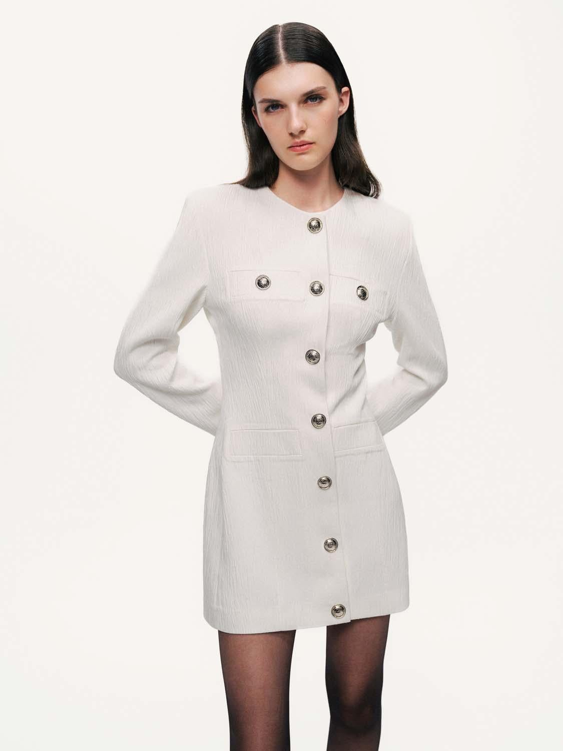  Vatkalı Mini Elbise