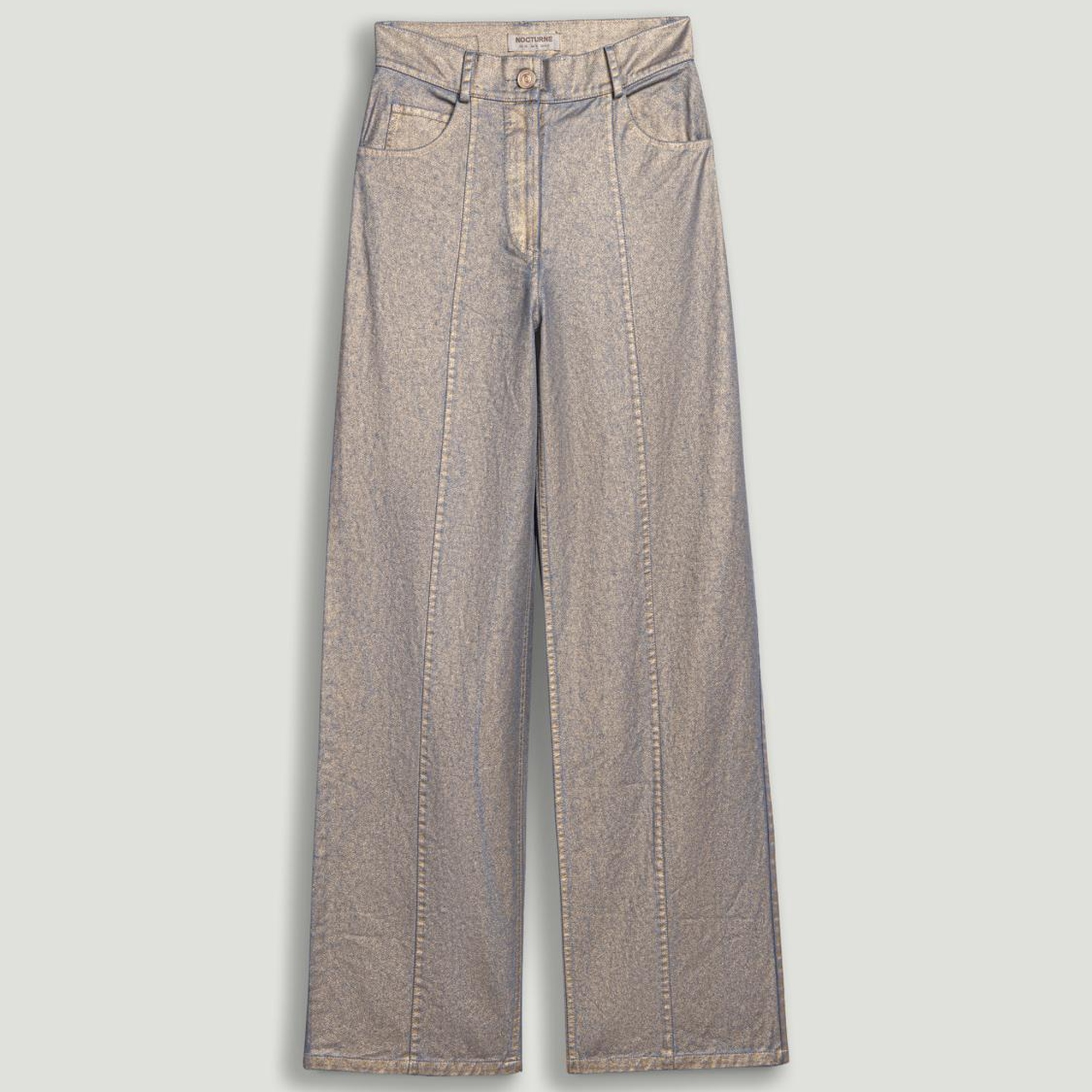 Metalik Yıkamalı Pantolon