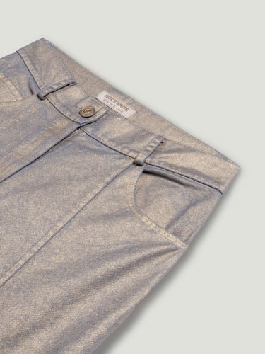  Metalik Yıkamalı Pantolon