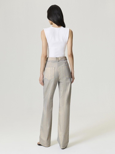  Metalik Yıkamalı Pantolon