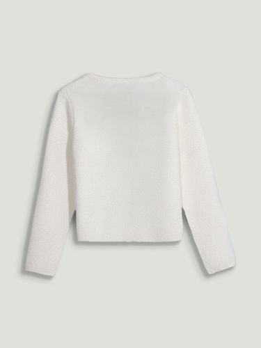  Taşlı Düğme Aksesuarlı Triko