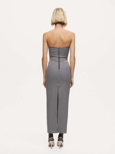  Kalp Yaka Maxi Elbise