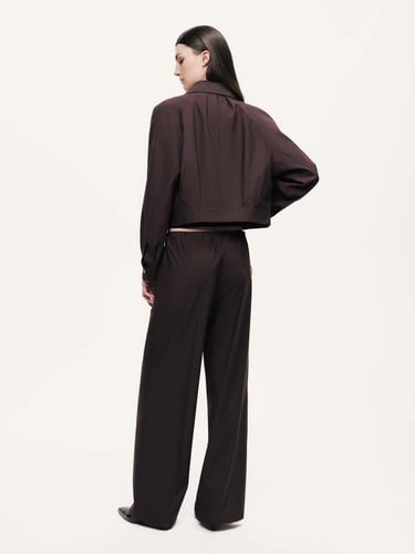  Elastik Belli Geniş Paça Pantolon