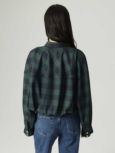  Kareli Dökümlü Ceket