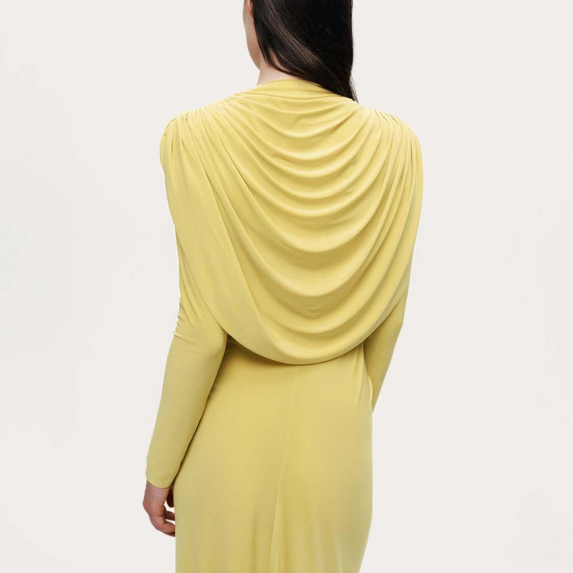 Bolero Detaylı Drapeli Maxi Elbise