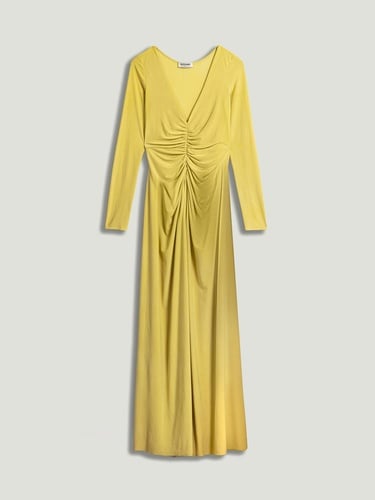  Bolero Detaylı Drapeli Maxi Elbise