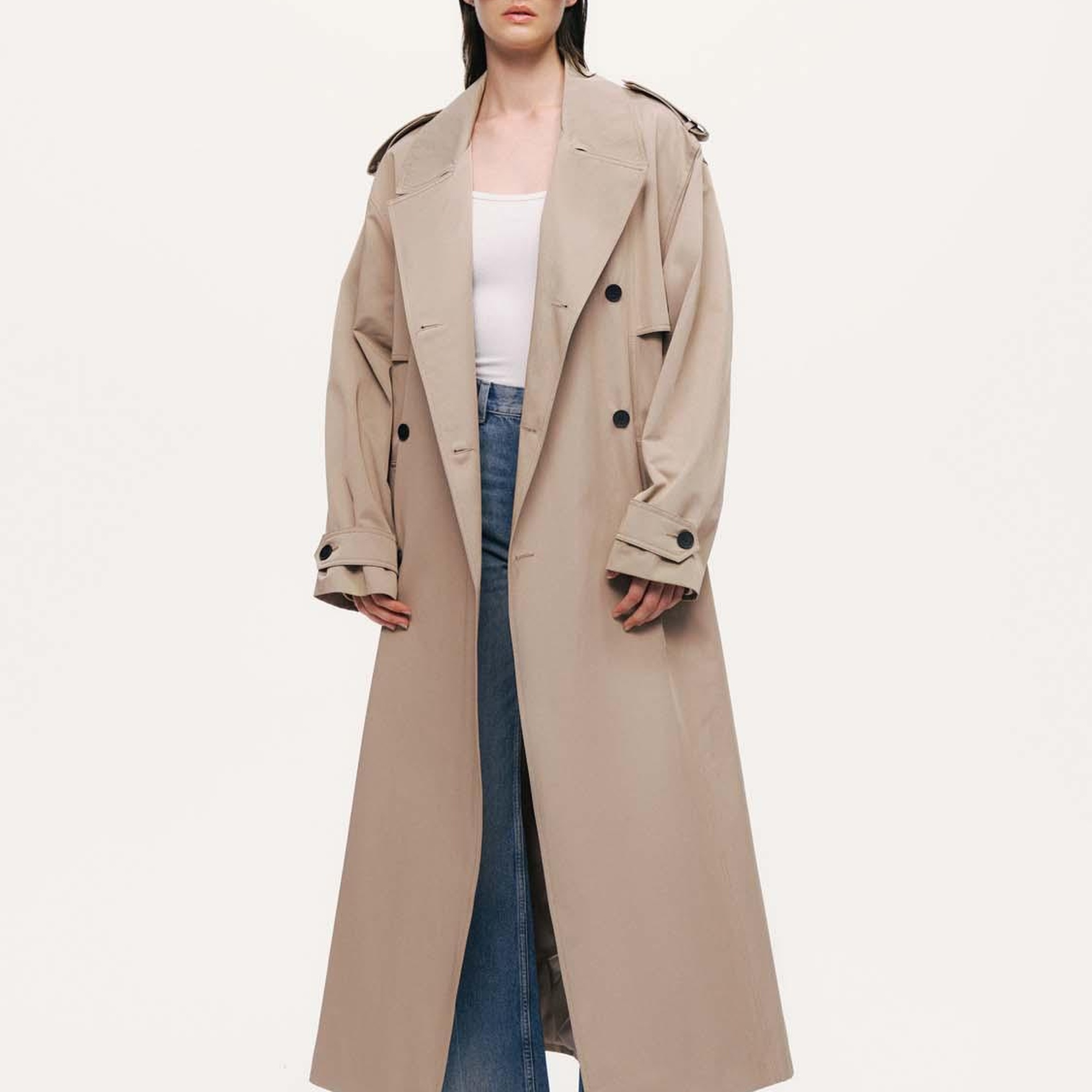 Kemerli Maxi Trençkot