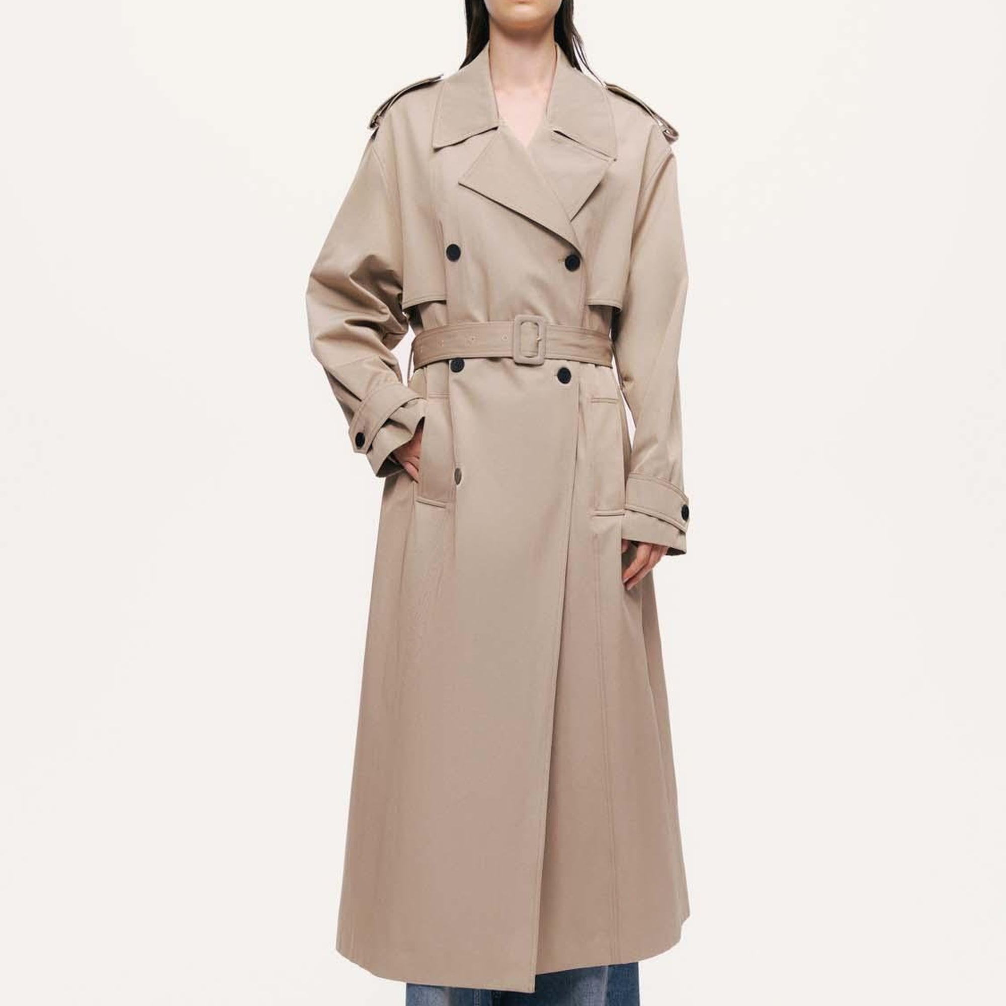 Kemerli Maxi Trençkot