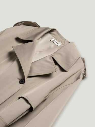  Kemerli Maxi Trençkot