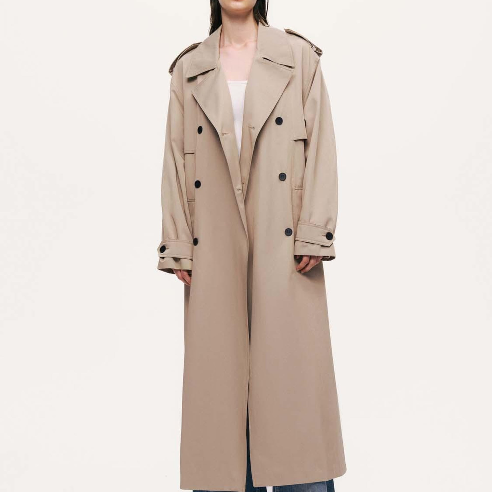 Kemerli Maxi Trençkot