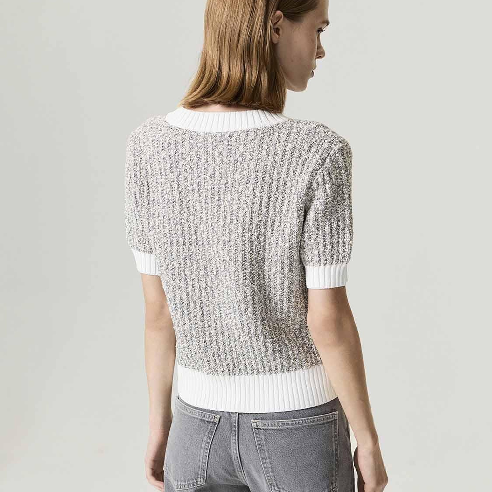 Düğme Aksesuarlı Triko