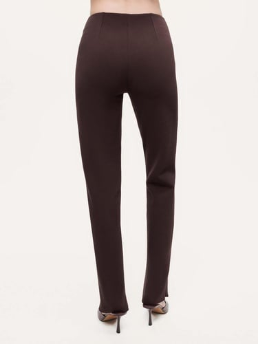  Yırtmaçlı Yüksek Bel Pantolon