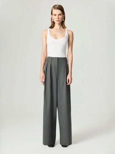  Yüksek Bel Wide Leg Pantolon