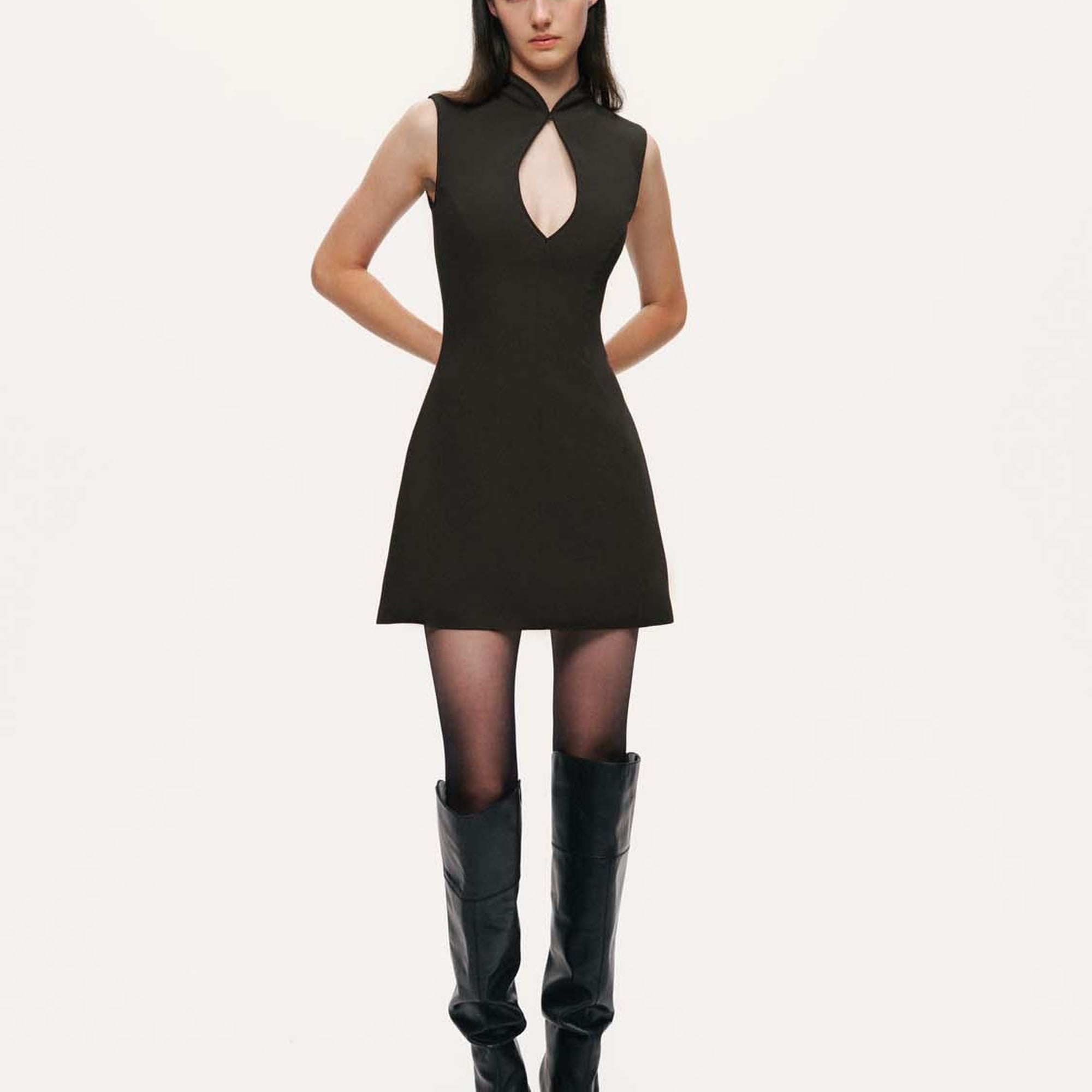 Japon Kesim Mini Elbise