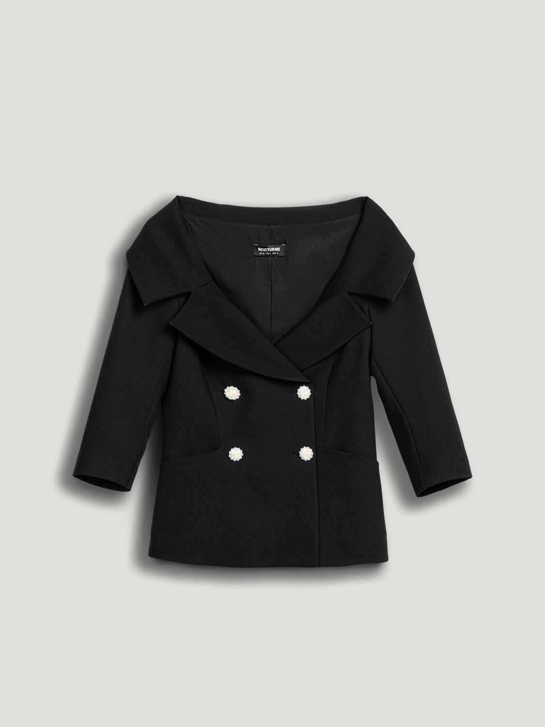  Aksesuar Düğmeli Ceket