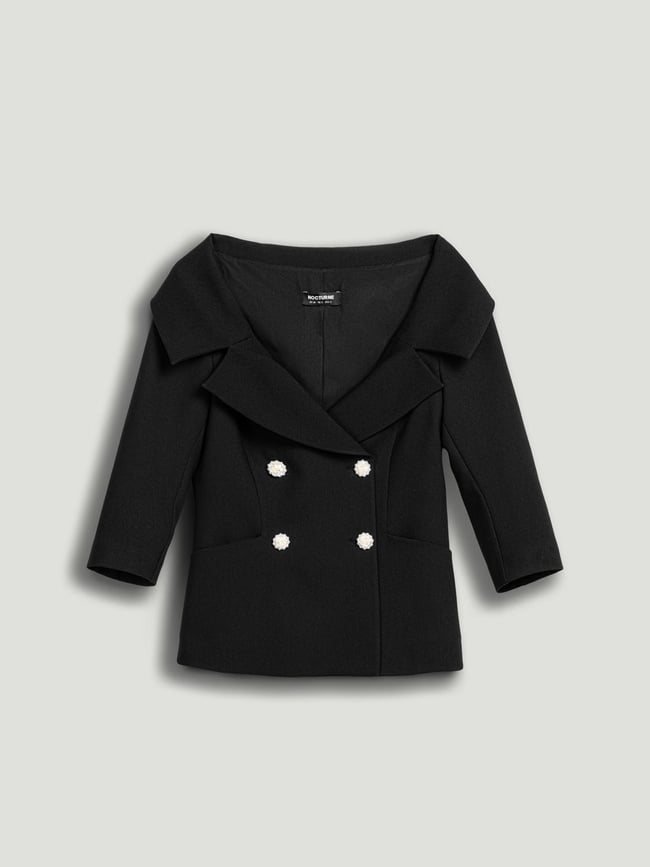  Aksesuar Düğmeli Ceket