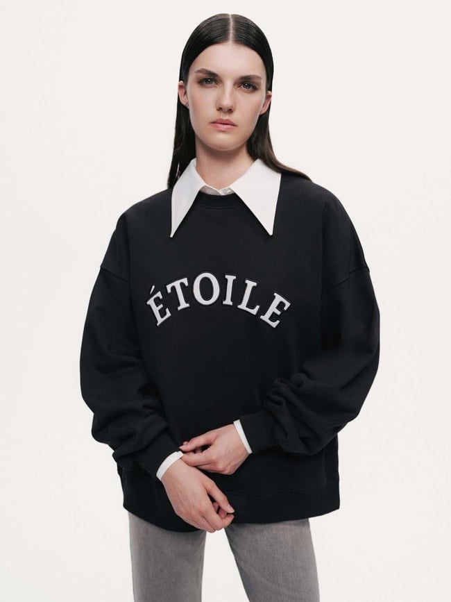  Dokuma Yazılı Sweatshirt