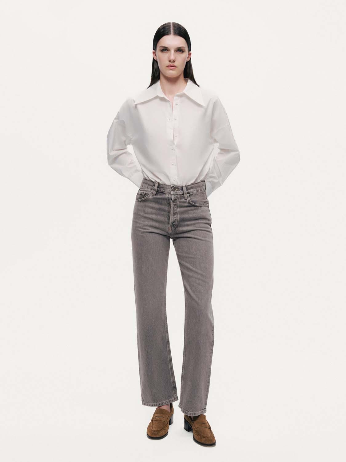  Düz Kesim Jean Pantolon