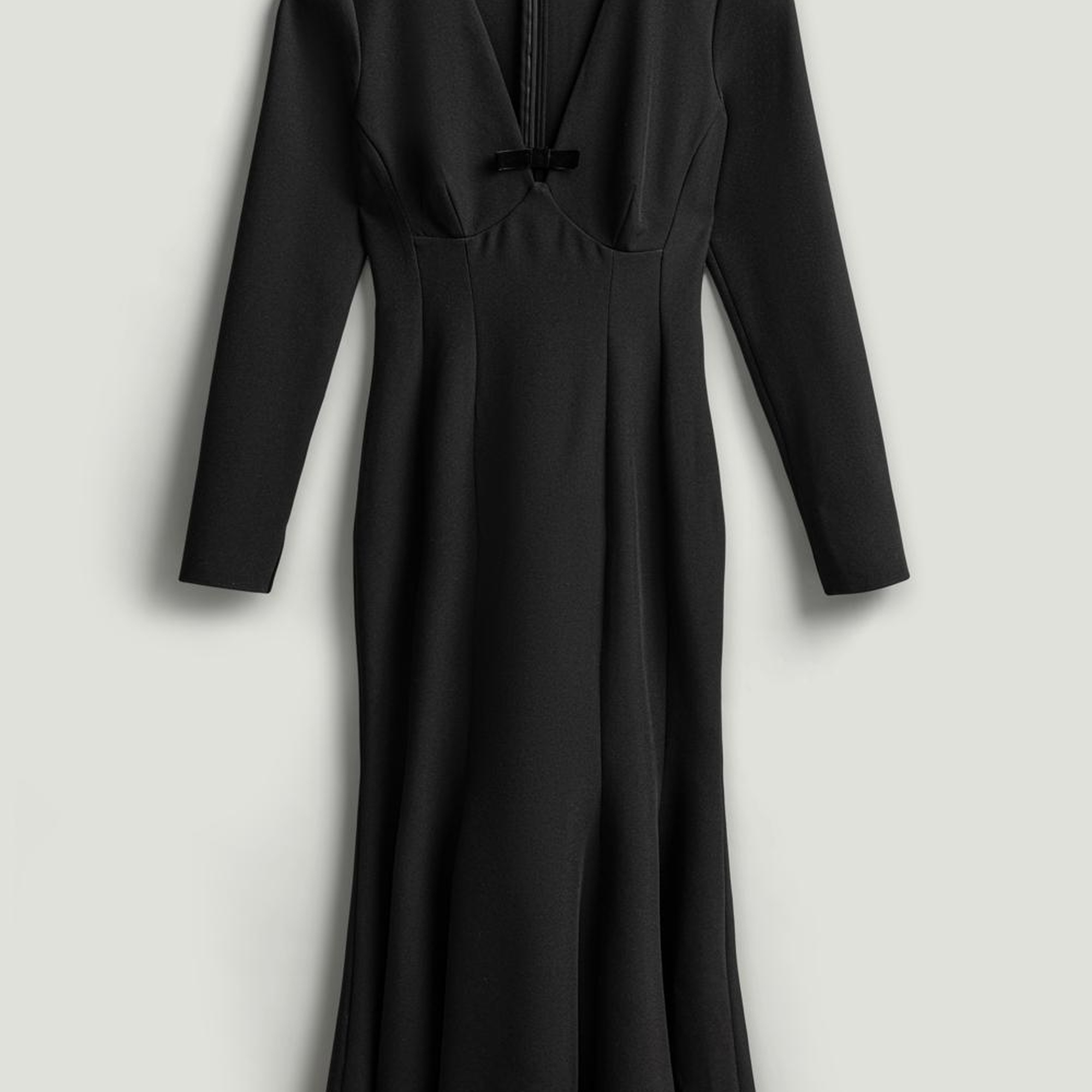 Balık Kesim Maxi Elbise