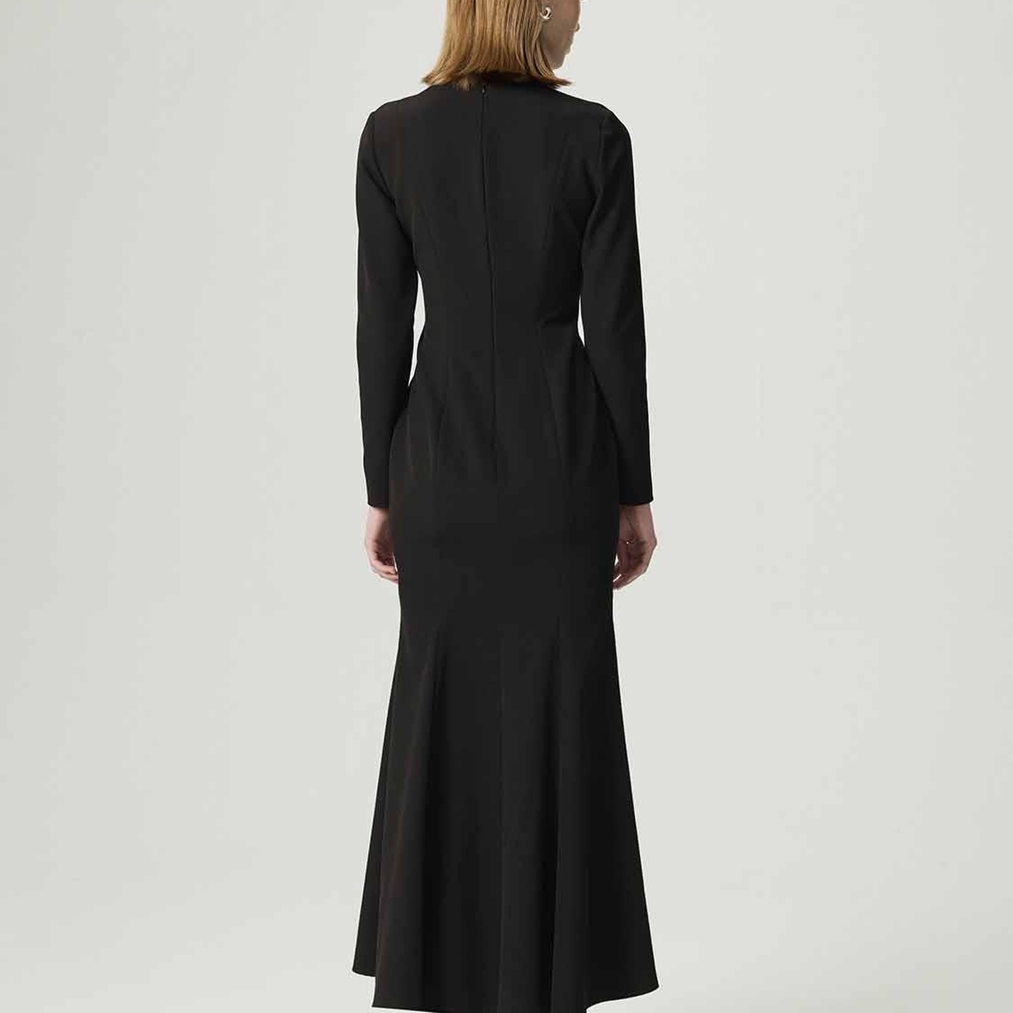 Balık Kesim Maxi Elbise