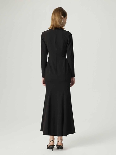  Balık Kesim Maxi Elbise